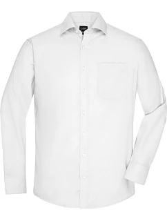 JN keprová košile s dlouhým rukávem 02.0 white model 22488305 - Daiber
