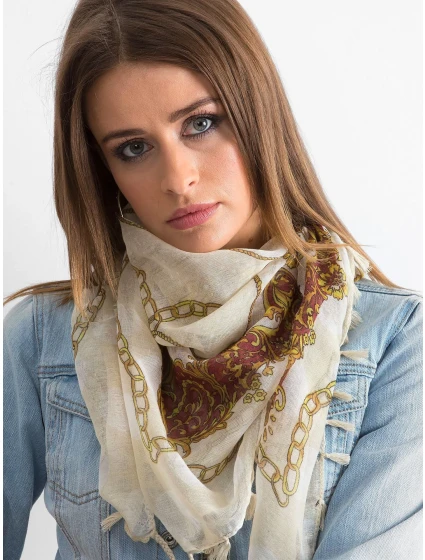 Šátek AT CH ENEC model 14825081 světle béžový - FPrice