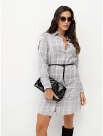 Šaty D71720W30374A1EN, bílo-šedé Šaty D71720W30374A1EN, bílo-šedé