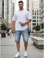 Pánske modré džínsové šortky FashionStreet SX2583