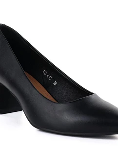 Dámske lodičky na podpätku čierne Sergio Leone PB413