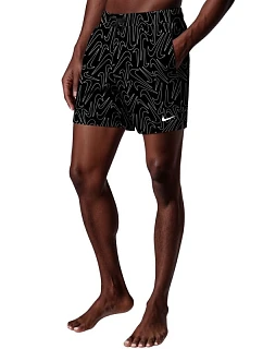 Plavky Nike Breaker Tossed Swoos 5" Volley, čierne, NESSG572 001