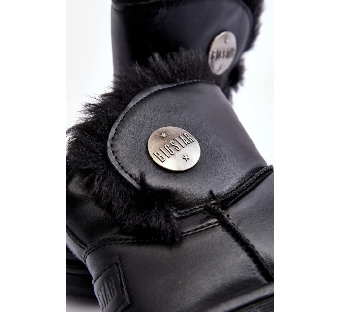 Dětské sněhule s z kožešiny černé Big Star model 21637354 - Big Star Shoes