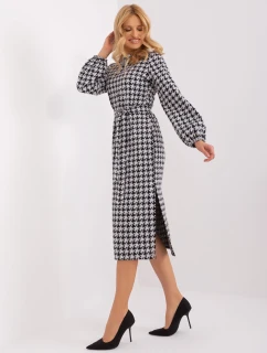LK SK 509516 šaty.04 biela a čierna