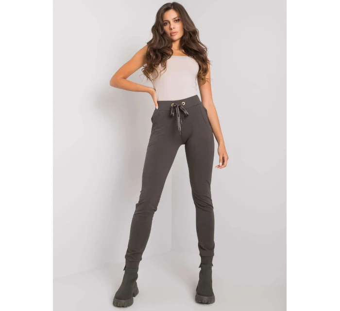 Tepláky RV DR 6202.27P tmavá khaki