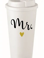 MR. - bílý termohrnek 475 ml