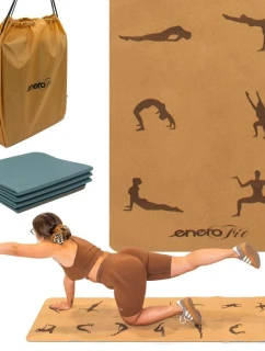 Korková skladacia podložka na jogu 183x61x0,4 cm ENERO FIT