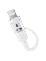 Baseus Gem USB C-IP kábel 20W 1m (biely)