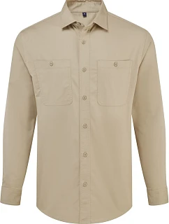 Premier PR 021 Košeľa s dlhým rukávom „Utility 2.0“ 39.0021 stay khaki