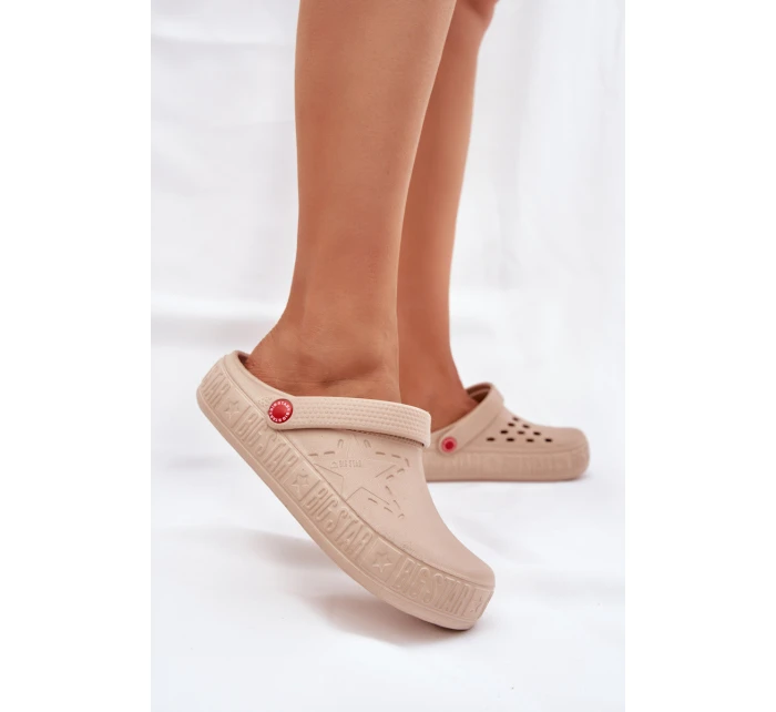 Dámské Lehké Pantofle Big Star model 21682541 Béžové - Big Star Shoes