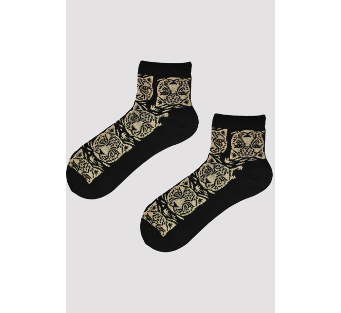 Černé dámské ponožky s  model 18442617 - Noviti