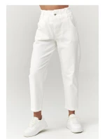 Šnúrové nohavice model 223242 Makadamia