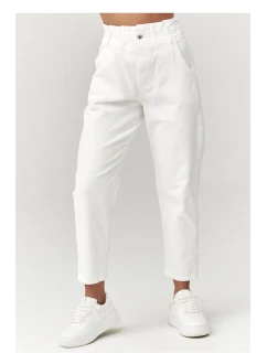 Šnúrové nohavice model 223242 Makadamia