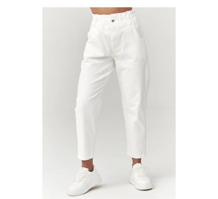 Šnúrové nohavice model 223242 Makadamia