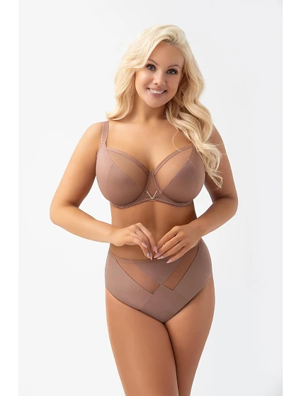 Nohavičky Gorsenia K 566/1 Vicky Mocca M–4XL Nohavičky Gorsenia K 566/1 Vicky Mocca M–4XL