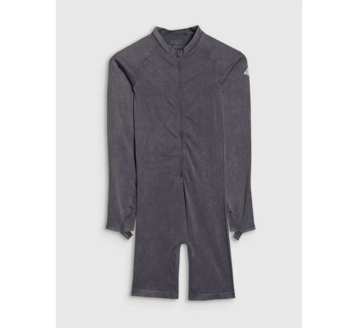 Dámsky bezšvový overal na jogu a pilates 4F 4FRAW25TJUMF063-31S Dámsky bezšvový overal na jogu a pilates 4F 4FRAW25TJUMF063-31S