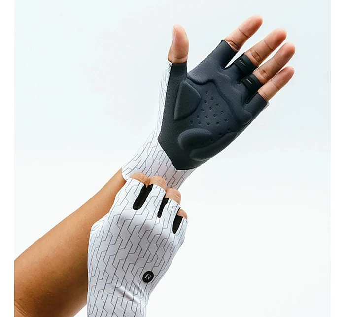 Rockbros model 22083586 cyklistické rukavice velikost: M bíločerné - Hikvision