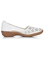 W bílá kožená polobotka model 22050397 - Rieker