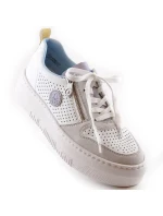 Pohodlné poltopánky Rieker W RKR589 white Pohodlné poltopánky Rieker W RKR589 white