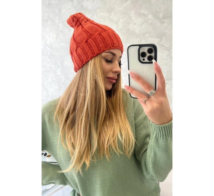 Fleecová čiapka Iwona K221 červená