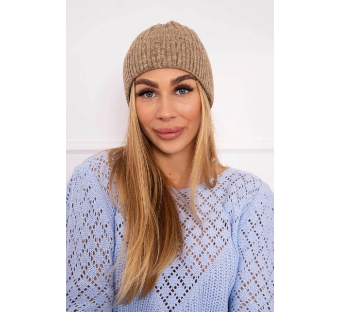 Tenká čiapka Grace K211 tmavo béžová Tenká čiapka Grace K211 tmavo béžová