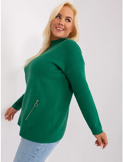 Sweter PM SW model 18909372 ciemny zielony - FPrice