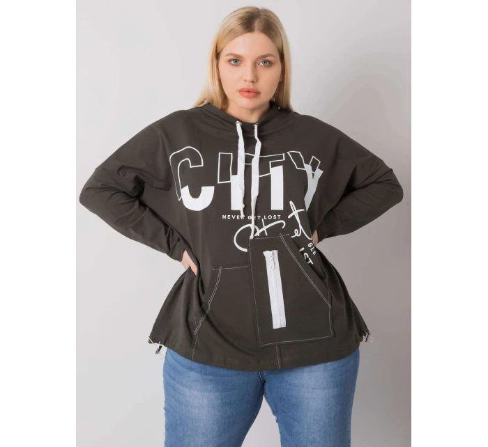 Mikina RV BL 7166.78P tmavá khaki