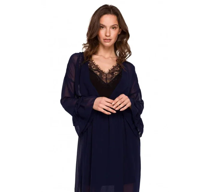 Dámské šifonové šaty se  Černá  model 18778242 - Makover