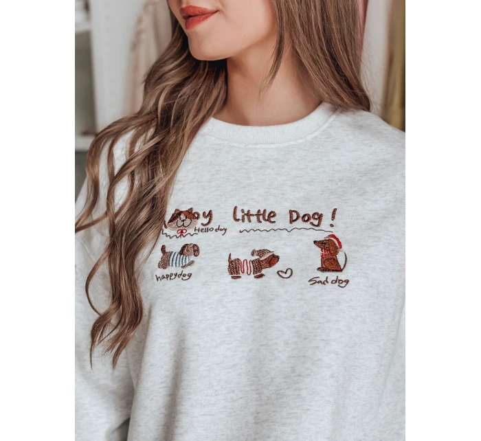 Dámská oversize mikina s  šedá Dstreet model 21989212 - FashionStreet