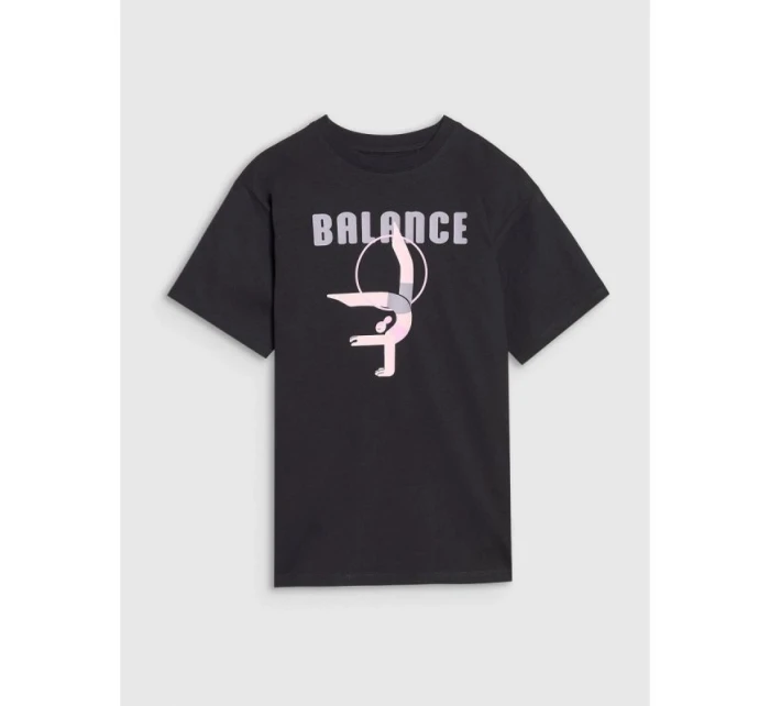 Dívčí tričko oversize s potiskem model 21882678 - 4F