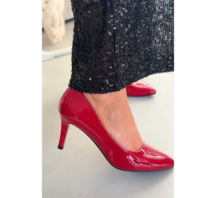 Lakované Lodičky Sergio Leone 1336 Červené