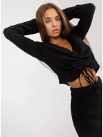 Blúzka D70031F11106A6 čierna Blúzka D70031F11106A6 čierna