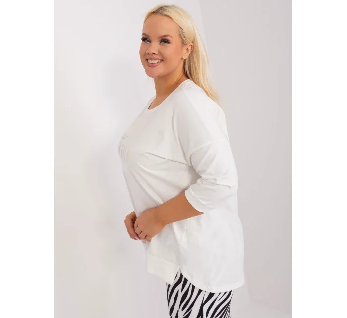 Bluzka RV BZ model 19465518 ecru - FPrice Bluzka RV BZ model 19465518 ecru - FPrice