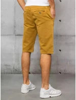 Pánske horčicové džínsové šortky FashionStreet SX1434 Pánske horčicové džínsové šortky FashionStreet SX1434