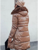Dámska prešívaná zimná bunda ULTRAWAY s kapucňou hnedá FashionStreet TY4644 Dámska prešívaná zimná bunda ULTRAWAY s kapucňou hnedá FashionStreet TY4644