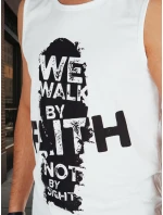 Pánská košile bez rukávů bílá Dstreet model 21988544 - FashionStreet