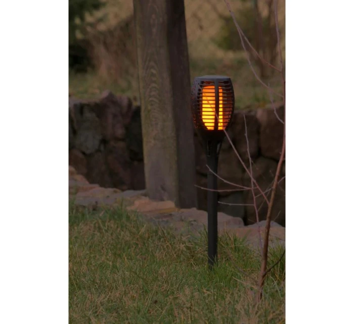 SOLÁRNA BATERKA TANCUJÚCE PLAMENE 12X12X78CM 36 LED XXXL