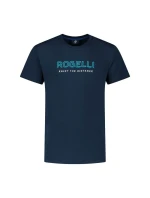 Rogelli pánské tričko LOGO navy blue M