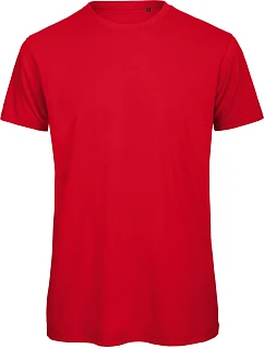 B&C Inspire T /men_° Pánske tričko s strihom Medium Fit z bio bavlny 01.TM42 červené