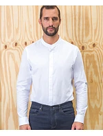 NEOBLU Bart Men Popelínová košeľa s dlhým rukávom a mao golierom 24.3792 deep black NEOBLU Bart Men Popelínová košeľa s dlhým rukávom a mao golierom 24.3792 deep black