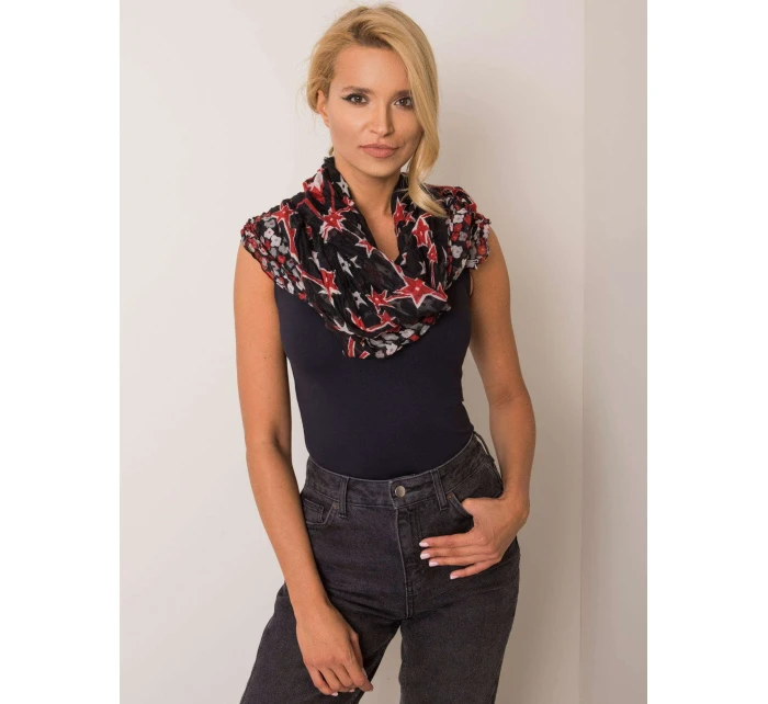 Závoj AT CH FM 16089 čierno-červený