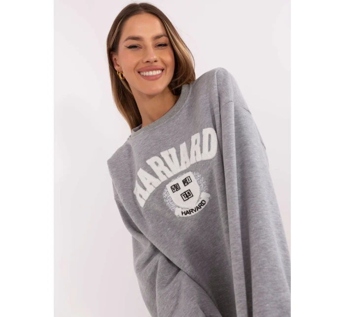 Mikina EM BL 617 16.01X melange sivá