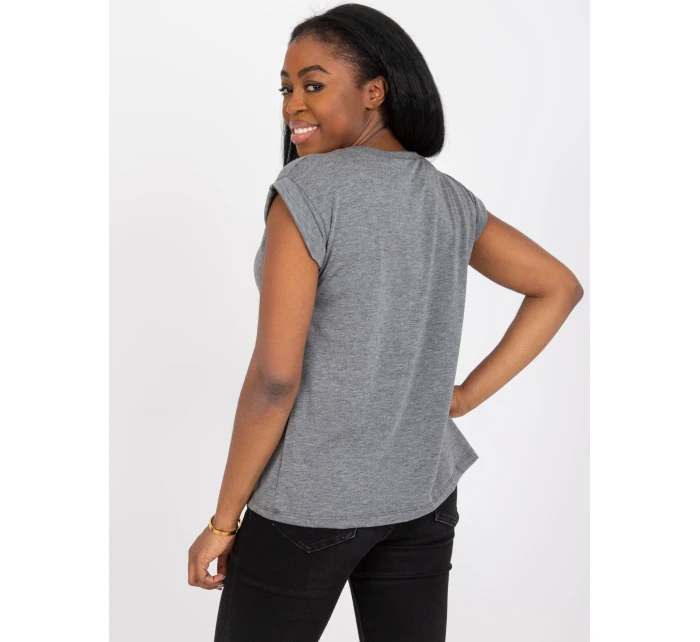 Tričko RV TS model 17251626 tmavě šedá - FPrice Tričko RV TS model 17251626 tmavě šedá - FPrice