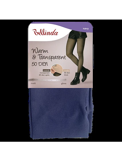 Dámské teplé punčochové kalhoty 50 DEN WARM & model 21232662 50 DEN modrá - Bellinda Dámské teplé punčochové kalhoty 50 DEN WARM & model 21232662 50 DEN modrá - Bellinda