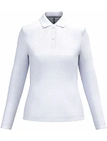 K 244 Dámské piqué polo s dlouhým rukávem model 22507024 white - Kariban K 244 Dámské piqué polo s dlouhým rukávem model 22507024 white - Kariban