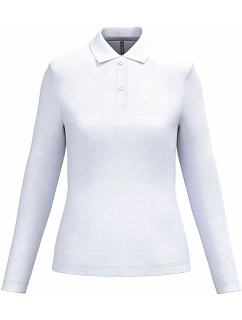 K 244 Dámské piqué polo s dlouhým rukávem model 22507024 white - Kariban