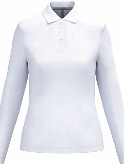 K 244 Dámské piqué polo s dlouhým rukávem model 22507024 white - Kariban
