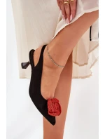 elegantní lodičky na jehlovém podpatku  černé model 21686766 - CheBello