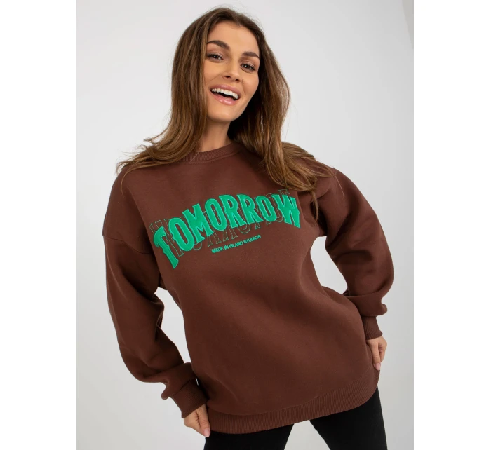 Mikina EM BL 617 7.27 tmavo hnedá