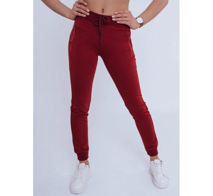 Dámské tepláky bordó Dstreet model 21962853 - FashionStreet